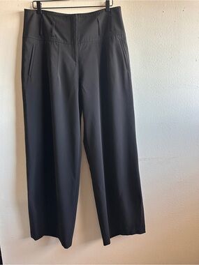 Ivan Grundahl Copenhagen Black Wide-Leg Women's Trousers Size 44 US L